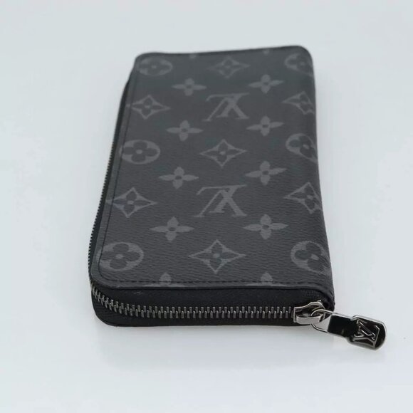 LOUIS VUITTON Monogram Eclipse Zippy Wallet Vertical Wallet - Picture 8 of 16